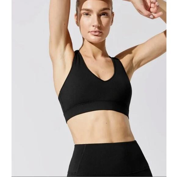 Carbon38 Other - Carbon38 Action Bra 2.0 in Cloud Compression Small Black Sports Bra Athletic Gym